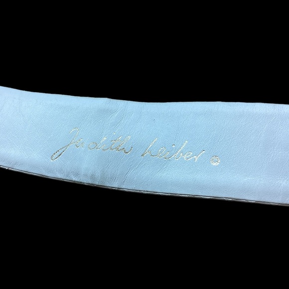 Vintage 1980’s Judith Lieber Foo Dogs Python & Gemstone Belt. (mc) - Picture 5 of 16